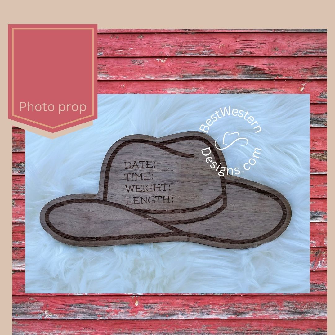 Dark Cowboy hat Stat red